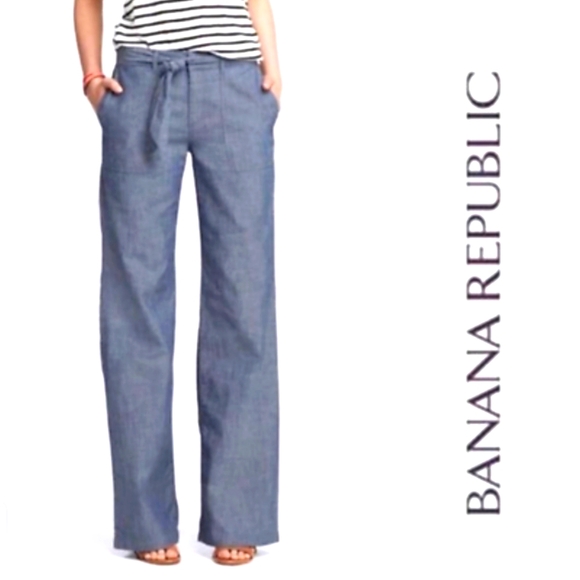 Banana Republic Pants - Banana Republic Cotton Chambray Pants